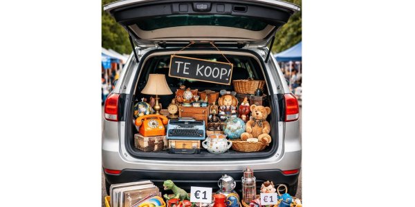 Foto: 6 april: Kofferbakverkoop Motoball Budel