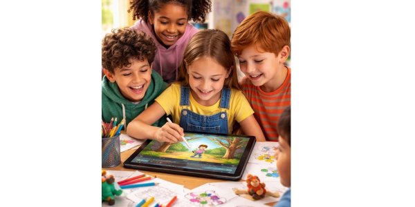 Foto: 8 april: Workshop voor kinderen: Maak je eigen tekenfilm