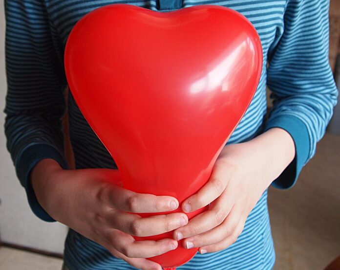 valentijn hart ballon